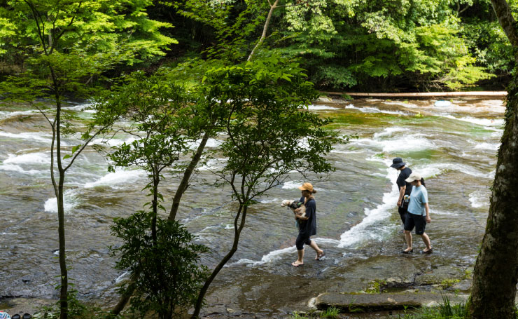 遊水狭,遊歩道からの景色