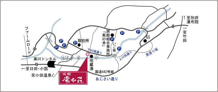 駐車場を記載した地図